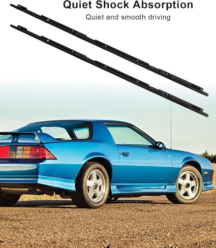 Front Rear Window Molding Trim Weatherstrip Seal Felts Kit Fit for Chevrolet Camaro Pontiac Firebird 1982-1992 Replace 1AWSK00155 AM-33092521, 2 Pcs in Saudi Arabia