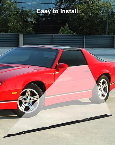 Front Rear Window Molding Trim Weatherstrip Seal Felts Kit Fit for Chevrolet Camaro Pontiac Firebird 1982-1992 Replace 1AWSK00155 AM-33092521, 2 Pcs in Saudi Arabia