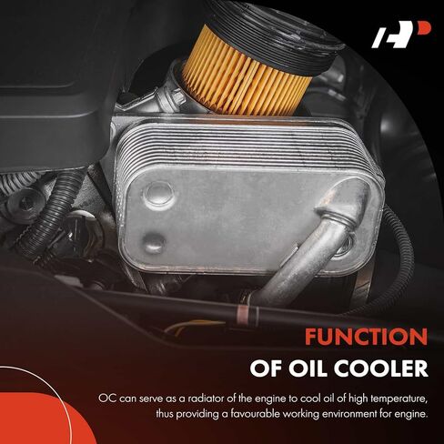 A-Premium Engine Oil Cooler Compatible with Nissan Versa 2020-2024, Kicks 2018-2024, 1.6L, GAS in Saudi Arabia