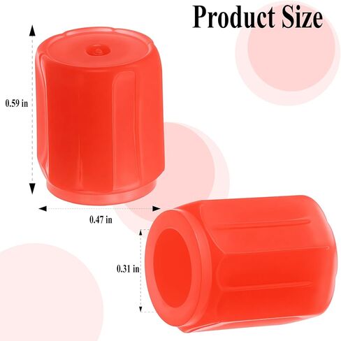 8PCS Fluorescent Tire Valve Stem Caps - Glow in The Dark Tire Valve Caps, Luminous Car Tire Air Cap Universal Fit for Cars, Trucks, Motorcycles, Bikes & Bicycles (Red) in Saudi Arabia