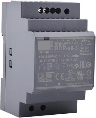 1pcs Power Supply HDR-60 HDR-60-5 | 5V HDR-60-12 | 12V HDR-60-15 | 15V HDR-60-24 | 24V HDR-60-48 | 48V 60W DC Power Supply(HDR-60-5) in Saudi Arabia