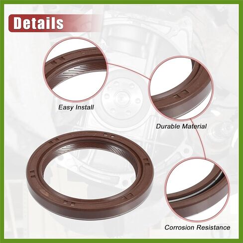 ختم العمود المرفقي للمحرك رقم 9031138059 لسيارة Toyota Corolla 1998-2008 لـ Scion XB 4 Cyl 2.4L 2008-2013 مكونات السيارة باللون البني المطاطي in Saudi Arabia