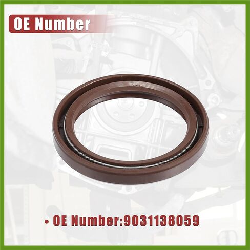 ختم العمود المرفقي للمحرك رقم 9031138059 لسيارة Toyota Corolla 1998-2008 لـ Scion XB 4 Cyl 2.4L 2008-2013 مكونات السيارة باللون البني المطاطي in Saudi Arabia