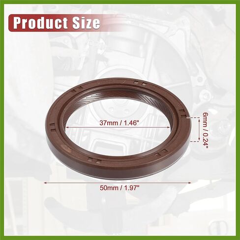 ختم العمود المرفقي للمحرك رقم 9031138059 لسيارة Toyota Corolla 1998-2008 لـ Scion XB 4 Cyl 2.4L 2008-2013 مكونات السيارة باللون البني المطاطي in Saudi Arabia