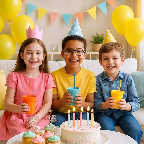 36 قطعة من أعلى كعكة عيد الميلاد الأول للفتيات، زينة عيد ميلاد لامعة ذهبية وردية، لوازم زينة أعياد الميلاد الأولى، اختيارات كب كيك لحفلة استقبال المولود الجديد وأعياد الميلاد الأولى in Saudi Arabia