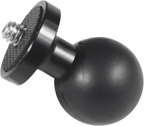 Compatible for Cameras - 25mm Rubber Ball Head Adapter, 1/4" Screw for Bike Riding Extension Arm Bracket in Saudi Arabia