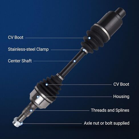 Autoround 661517 Front CV Axle Shaft Assembly Compatible with Chevy Equinox & GMC Terrain 2010-2016 L4 2.4L, Right Passenger Side in Saudi Arabia