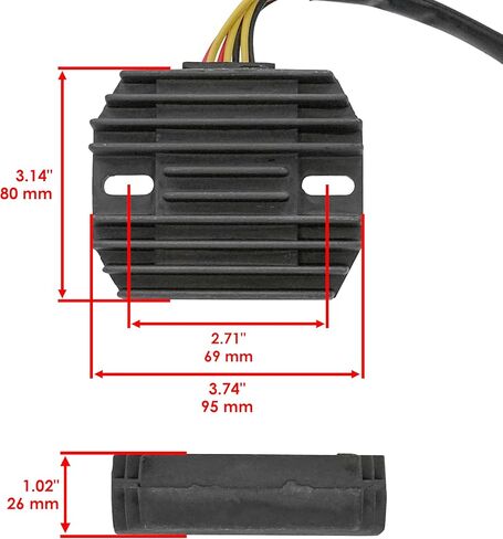Caltric Regulator Rectifier Compatible with Arctic Cat 400 500 Fis Auto Manual 2005-2007 in Saudi Arabia