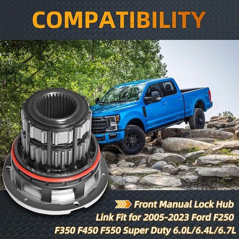 BC3Z-3B396-B 600-220 4WD محور القفل اليدوي الأمامي مناسب لـ 2005-2023 Ford F250 F350 F450 F550 Super Duty 4x4 مجموعة وصلة المحور الأمامي تحل محل BC3Z-3B396-B، BC3Z3B396B، 600-220 (1) in Kuwait