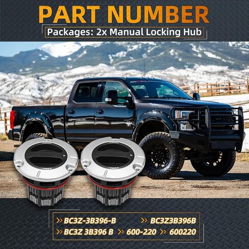 BC3Z-3B396-B 600-220 4WD محور القفل اليدوي الأمامي مناسب لـ 2005-2023 Ford F250 F350 F450 F550 Super Duty 4x4 مجموعة وصلة المحور الأمامي تحل محل BC3Z-3B396-B، BC3Z3B396B، 600-220 (1) in Kuwait