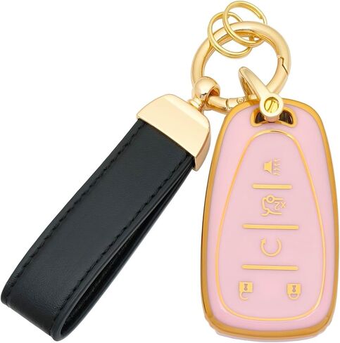 TPU Protector Key Fob Cover Case fit for Chevy Suburban Tahoe Traverse Impala 2006 -2013 Cadillac Escalade DTS Buick Enclave Lucerne 2006-2011 GMC Acadia Yukon Keyless Entry Key Fob in Saudi Arabia