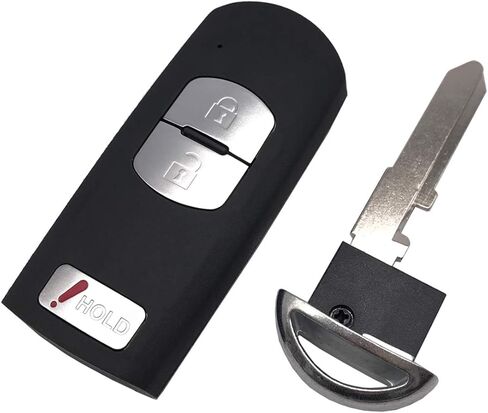 Replacement Key Fob Case Shell Fit for Mazda 3 CX-3 CX-5 WAZSKE13D01 662F-SKE13D01 Keyless Entry Remote Car Key Housing Casing Outer Cover Repair (1) in Saudi Arabia