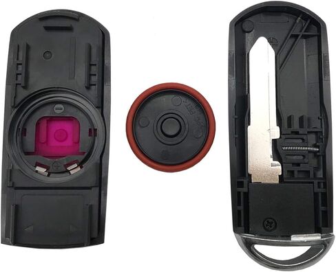 Replacement Key Fob Case Shell Fit for Mazda 3 CX-3 CX-5 WAZSKE13D01 662F-SKE13D01 Keyless Entry Remote Car Key Housing Casing Outer Cover Repair (1) in Saudi Arabia