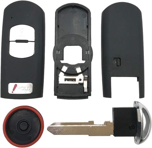 Replacement Key Fob Case Shell Fit for Mazda 3 CX-3 CX-5 WAZSKE13D01 662F-SKE13D01 Keyless Entry Remote Car Key Housing Casing Outer Cover Repair (1) in Saudi Arabia