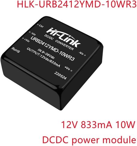 DC-DC Isolated Module 9-36V Input 12V 833mA Output DCDC URB2412YMD-10WR3 Step Down Converter Power Supply in Saudi Arabia