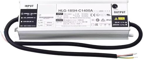 1pcs LED Power Supply HLG-185H-C HLG-185H-C500A HLG-185H-C700A HLG-185H-C1050A HLG-185H-C1400A 185W(HLG-185H-C700A) in Saudi Arabia