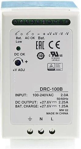 1pcs Power Supply DRC-100 DRC-100A 13.8V DRC-100B 27.6V DIN Type with 100W Dual Group Output(DRC-100B) in Saudi Arabia