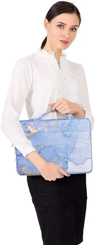 MOSISO Compatible with MacBook Air 13 inch Case 2025 2024 2023 2022 M4 A3240 M3 A3113 M2 A2681, Watercolor Marble Hard Shell&Bag&Keyboard Skin&Webcam Cover&Screen Film for MacBook Air 13.6 Case, Blue in Saudi Arabia