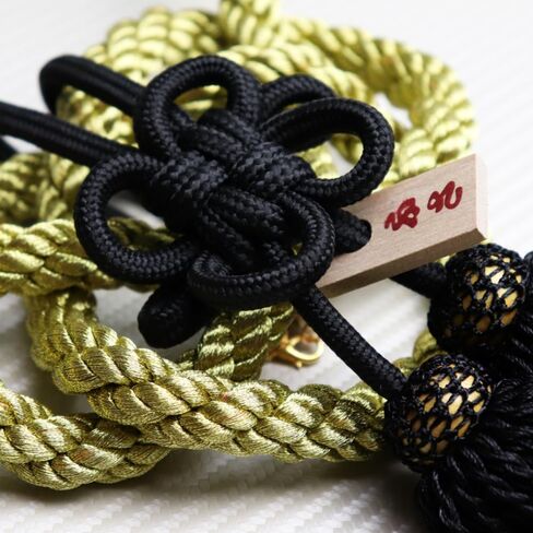 W-POWER 2PCS Junction Produce JDM مسند رأس للسيارة باللون الأسود + VIP Charm Fusa Kiku JP Knot Kin Tsuna Rope لمجموعة معلقة على نافذة مرآة الرؤية الخلفية (أسود - GB) in Saudi Arabia