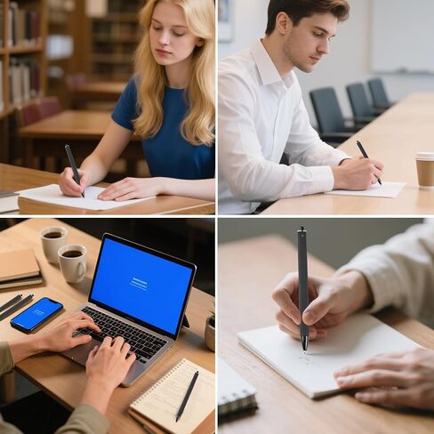 Pens Bulk - 50-Pack Black Ink Pens. 1.0mm Medium Tip Ballpoint Pens. Smooth writing, no skipping or bleeding. Retractable ballpoint pens. Suitable for students, office workers, teachers, and nurses. in Saudi Arabia