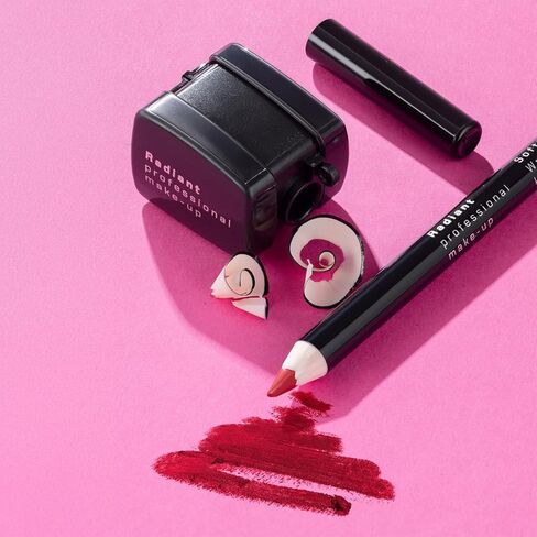 Radiant Professional Pencil Sharpener for Soft Pencils - Makeup Sharpener with Catcher for Lip & Eye Pencils in Saudi Arabia