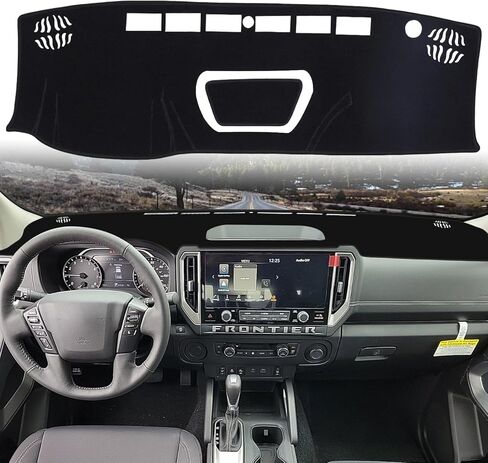 Dashboard Cover Dash Cover Mat Pad Carpet Custom Fit for Nissan Frontier 2022 2023 2024 2025 Accessories Anti-Skid Center Console Protector Cover Mat(Black Edge) in Saudi Arabia