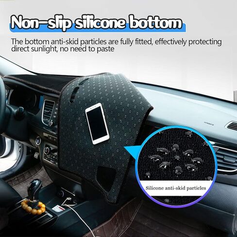 Dashboard Cover Dash Cover Mat Pad Carpet Custom Fit for Nissan Frontier 2022 2023 2024 2025 Accessories Anti-Skid Center Console Protector Cover Mat(Black Edge) in Saudi Arabia