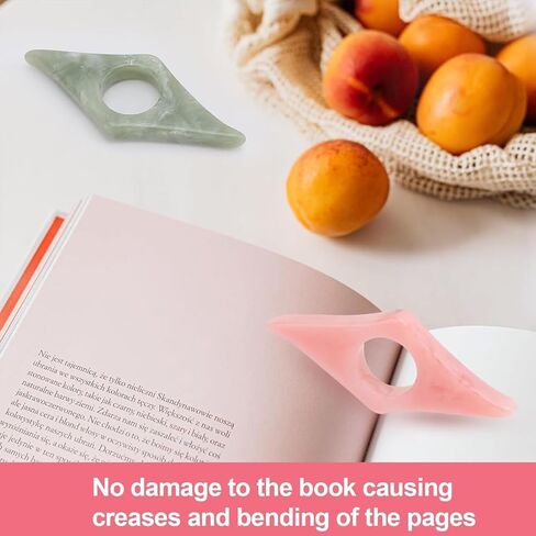 2Pack Thumb Page Holder for Reading Energy Pattern Thumb Bookmark Book Finger Page Holder Book Accessories for Reading Lovers (Pink and Olive-Green in Saudi Arabia