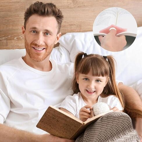 2Pack Thumb Page Holder for Reading Energy Pattern Thumb Bookmark Book Finger Page Holder Book Accessories for Reading Lovers (Pink and Olive-Green in Saudi Arabia