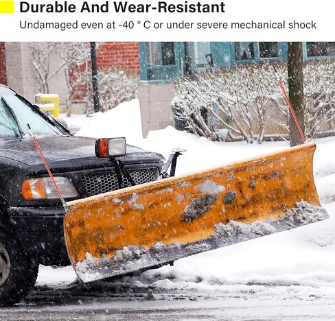 27" Snow Plow Blade Markers Guide Kit Red All Steel Wire Never Breaks 304L Stainless Steel Joints Compatible with Boss Blizzard Western Plows (OEM 62265) Most SUV UTV ATV Pickup Truck Snow Plows（4PS） in Saudi Arabia