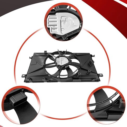 Partsflow Radiator Cooling Fan Assembly for 2019-2021 Toyota Corolla Hatchback for 2019-2020 Lexus UX200 2.0L TO3115206 in Saudi Arabia