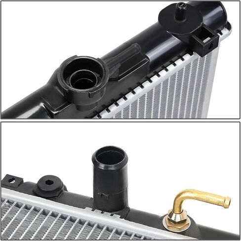 DNA Motoring OEM-RA-2454 OE Style Aluminum Core Radiator DPI 2454 Compatible with 01-07 Highlander AT/MT, 28-11/16" W X 17-5/8" H X 1" D, 1-5/16" Inlet, 1-5/16" Outlet in Saudi Arabia