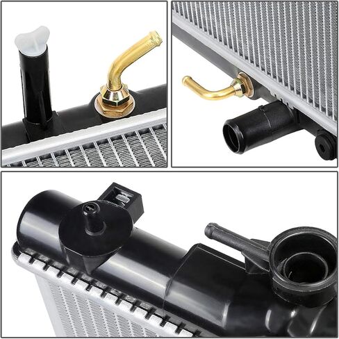 DNA Motoring OEM-RA-2454 OE Style Aluminum Core Radiator DPI 2454 Compatible with 01-07 Highlander AT/MT, 28-11/16" W X 17-5/8" H X 1" D, 1-5/16" Inlet, 1-5/16" Outlet in Saudi Arabia