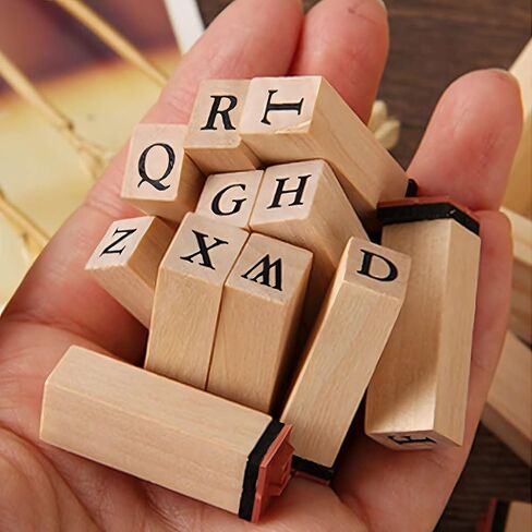 Wooden Rubber Stamps with 0.2 Inch Letters in Saudi Arabia