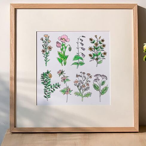 Spring Flowers Leaves Clear Stamps for Card Making and Journaling, Daisies Flowers Silicone Stamps Plants Leaf Rubber Stamps for Scrapbooking DIY Cards Album Crafts Supplies in Saudi Arabia