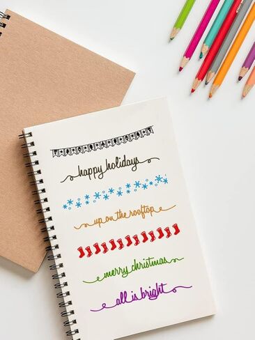Christmas Snowflake Clear Stamps for Card Making and Journaling, Xmas Socking Silicone Stamps Merry Christmas Words Rubber Stamps for Scrapbooking DIY Cards Album Crafts Supplies in Saudi Arabia