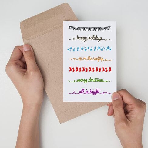 Christmas Snowflake Clear Stamps for Card Making and Journaling, Xmas Socking Silicone Stamps Merry Christmas Words Rubber Stamps for Scrapbooking DIY Cards Album Crafts Supplies in Saudi Arabia