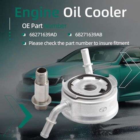 Engine Oil Cooler for Ram 1500 5.7L 3.6L 3.0L 2019-2024,68271639AD,68271639AB,68271639AC in Saudi Arabia