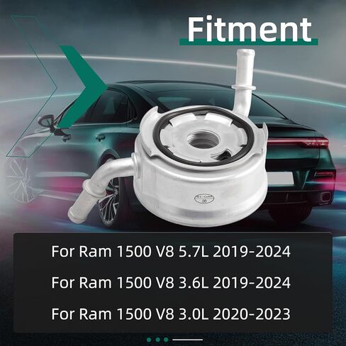 Engine Oil Cooler for Ram 1500 5.7L 3.6L 3.0L 2019-2024,68271639AD,68271639AB,68271639AC in Saudi Arabia