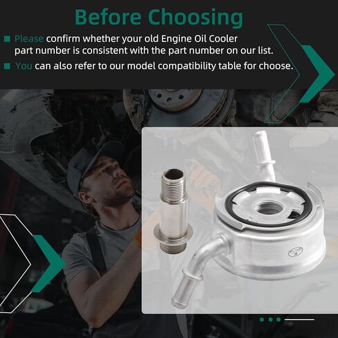 Engine Oil Cooler for Ram 1500 5.7L 3.6L 3.0L 2019-2024,68271639AD,68271639AB,68271639AC in Saudi Arabia