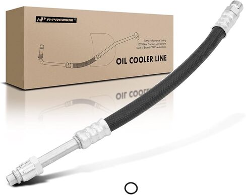 A-Premium Engine Oil Cooler Line Hose Assembly Compatible with Chevrolet G10 G20 1992-1995 G30 GMC G3500 1992-1996 G1500 G2500 1992-1995 5.0L 5.7L in Saudi Arabia