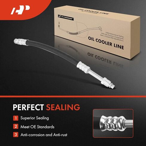 A-Premium Engine Oil Cooler Line Hose Assembly Compatible with Chevrolet G10 G20 1992-1995 G30 GMC G3500 1992-1996 G1500 G2500 1992-1995 5.0L 5.7L in Saudi Arabia