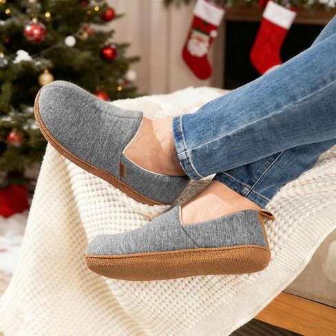 LongBay Women's Memory Foam House Shoes Cozy Brushed Jersey Slippers for Indoor Outdoor in Kuwait