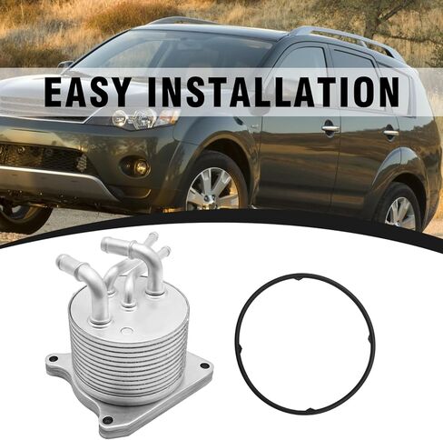 2920A141 Engine Oil Cooler, Replacement for Jeep Patriot Compass 2007-2017, Replacement for Mitsubishi Outlander 2008-2017 Lancer 2008-2017, Replaces 68025160AA in Saudi Arabia