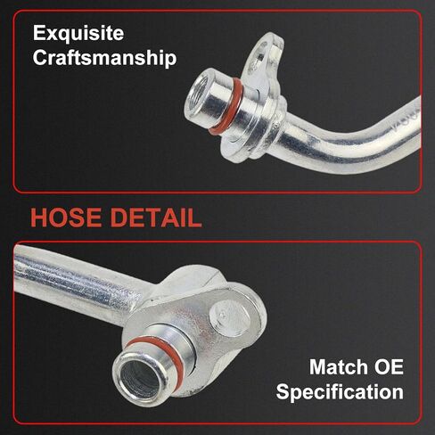 11537643094 Turbocharger Coolant Line Compatible with BMW 330e 330i GT xDrive 330i xDrive 530i xDrive 430i 430i xDrive 430i xDrive Gran Coupe X3 230i 230i xDrive X4 Replace# 11538854734 V204469 in Saudi Arabia