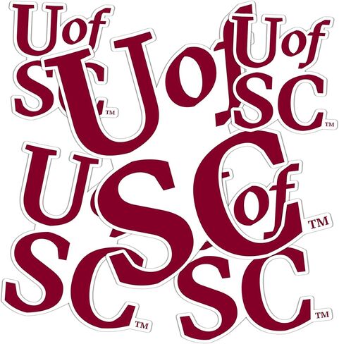 Desert Cactus University of South Carolina Gamecocks USC Cocky Stickers Vinyl Decals Laptop Water Bottle Car Scrapbook T3 (Type 3-1) in Saudi Arabia