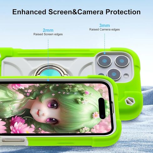MARKILL Compatible with iPhone 16 Pro Max Case 6.9 Inch with Ring Stand, Heavy-Duty Military Grade Shockproof Phone Kids Cover for iPhone 16 Pro Max in Saudi Arabia