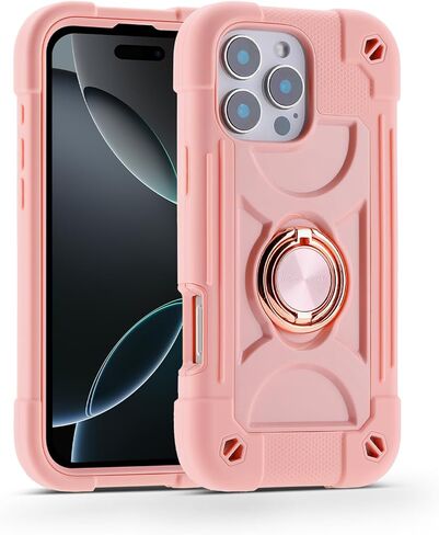 MARKILL Compatible with iPhone 16 Pro Max Case 6.9 Inch with Ring Stand, Heavy-Duty Military Grade Shockproof Phone Kids Cover for iPhone 16 Pro Max in Saudi Arabia