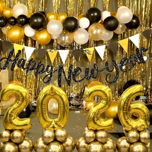 2026 بالونات 40 بوصة 2026 عدد البالونات، 2026 بالونات ذهبية كبيرة احباط بالونات سنة جديدة سعيدة لمستلزمات حفلات رأس السنة الجديدة 2026 زينة السنة الجديدة 2026 تخرج عيد الميلاد عيد ميلاد الزفاف in Kuwait
