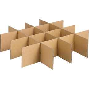 NUOBESTY 1set Moving Box Divider Kits, 13x13in Shipping Cardboard Packing Box Dividers for Glass, Fruit, Dish, Fragile Items Transportation And Packing Fit Boxes about 16x12x12" in Saudi Arabia